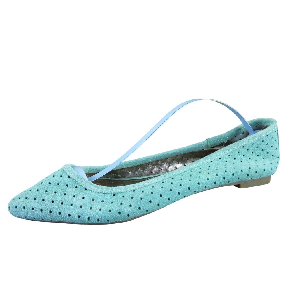 Steve Madden Women's Perf Ballet Blue Leather Sz 6 Medium Gently Used 2025